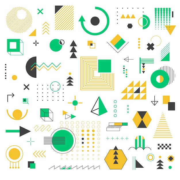 Abstract prints and patterns geometric shapes