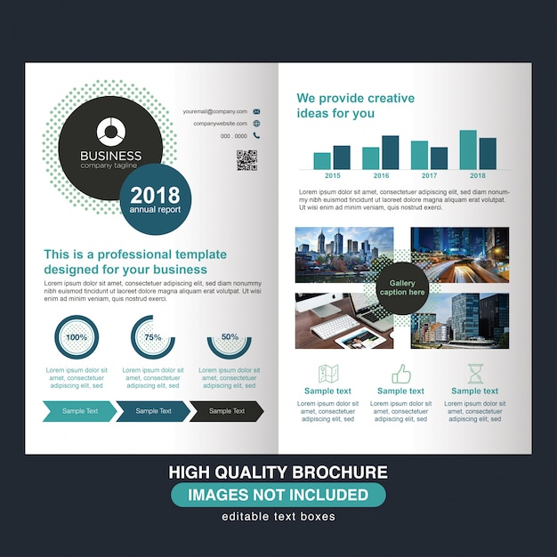 Abstract professional brochure for business