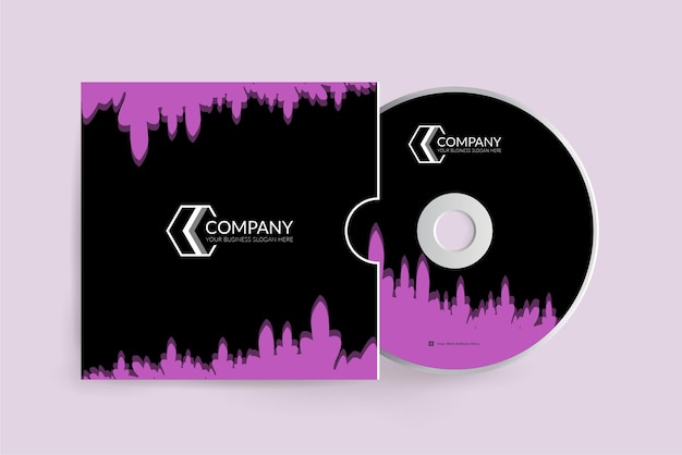 Vector abstract professional creative cd cover design