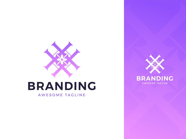 Abstract professional logo design template for company