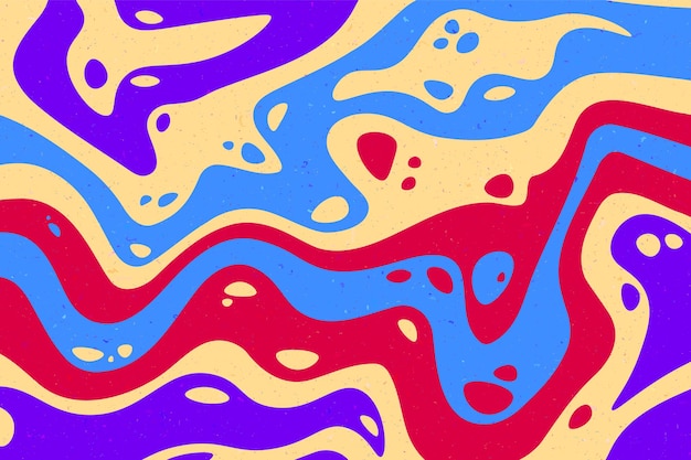 Abstract psychedelic groovy background Vector illustration