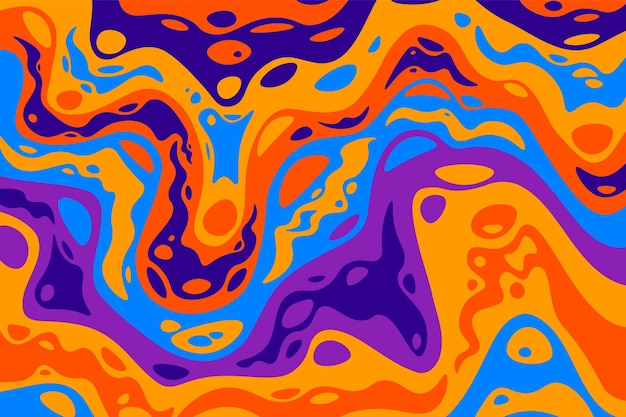 Vector abstract psychedelic groovy background vector illustration