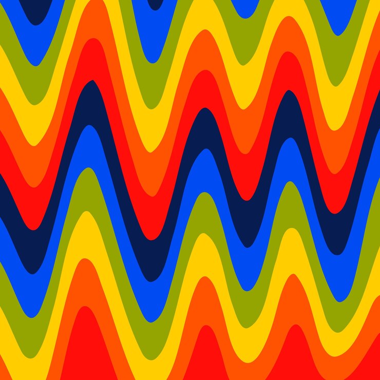 Vector abstract psychedelic groovy background vector illustration