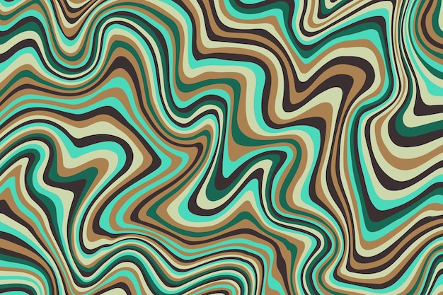 Abstract psychedelic groovy background vector