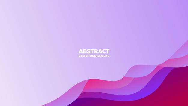 ベクトル ミニマリズム スタイルの深さ効果を持つ抽象的な紫色の背景