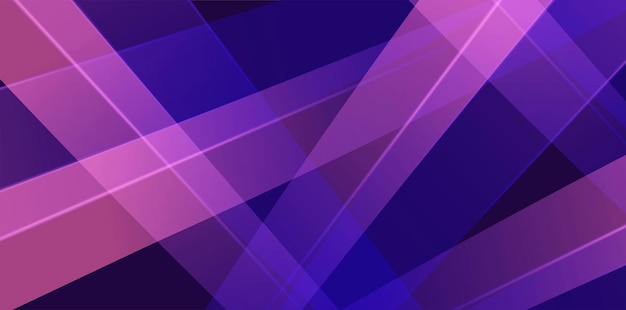 Abstract purple and blue dynamic pattern with random lights rays on dark background