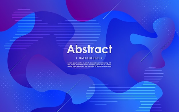 Abstract purple blue liquid color gradient wavy geometric fluid shape background eps10 vector