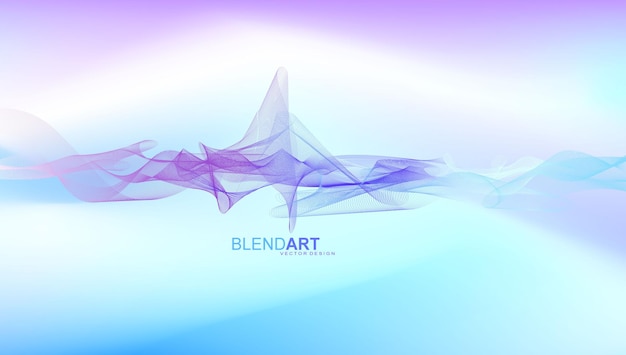 Abstract purple blue liquid gradient background vector premium