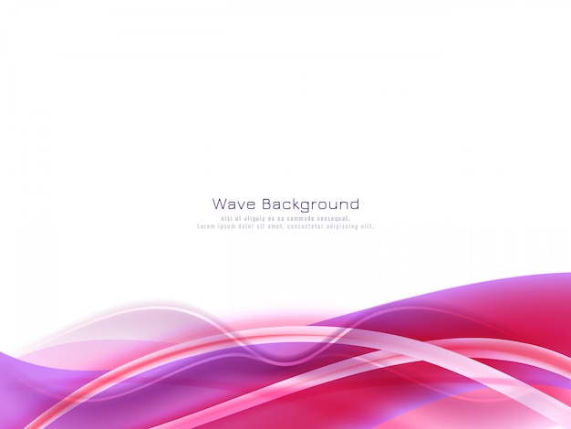 Vector abstract purple color wave background