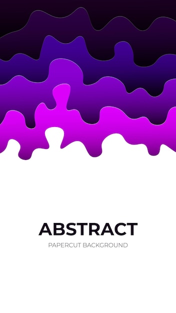 Вектор Абстрактный фиолетовый градиент papercut фон вектор