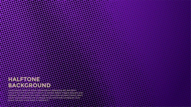 Vector abstract purple halftone grunge design background banner