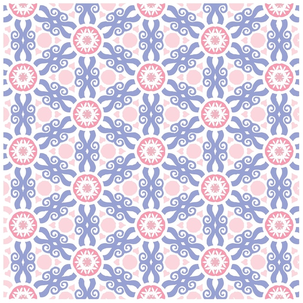 Abstract Purple Mandala or Ikat Wallpaper Pattern Background