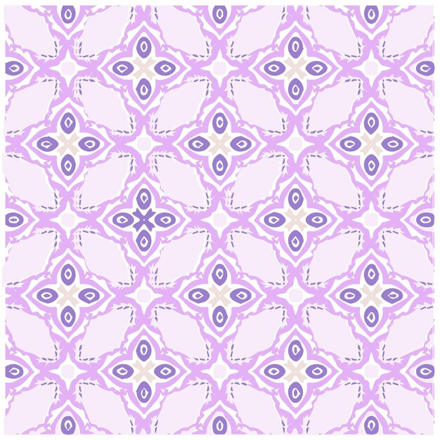 Abstract Purple Mandala or Ikat Wallpaper Pattern Background