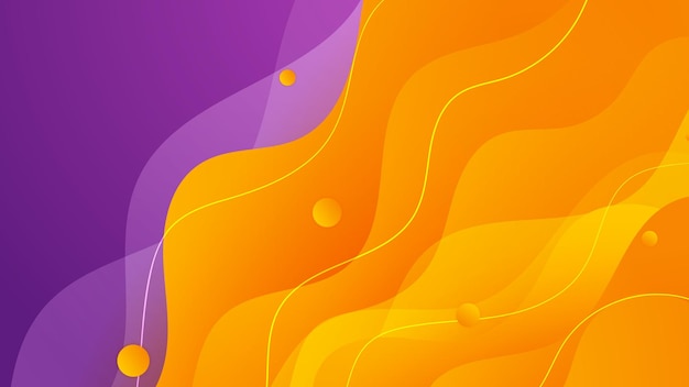 Abstract purple and orange background abstract colorful wavy background business background futuristic technology digital hi tech concept website banner and brochure background