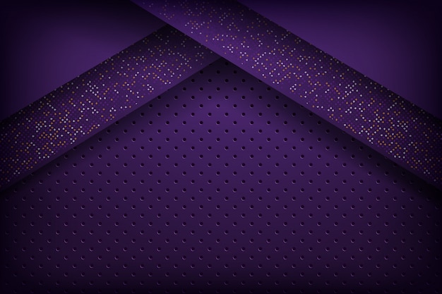 Vector abstract purple overlap with glitters dotts background