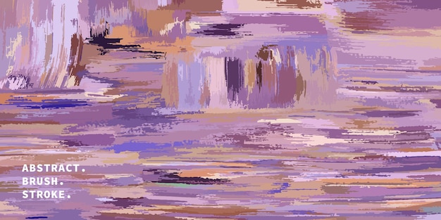 Вектор abstract purple painting with rough brush strokes contemporary oil painting in flat vector style