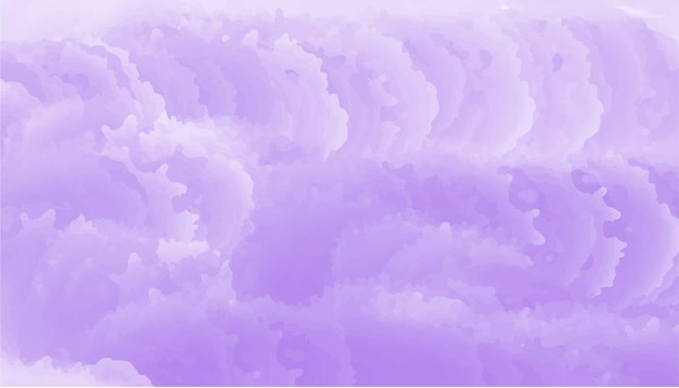 Abstract purple watercolor clouds background