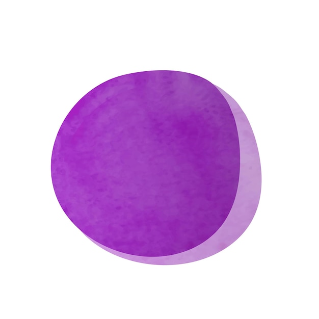 Abstract purple watercolor spot for design