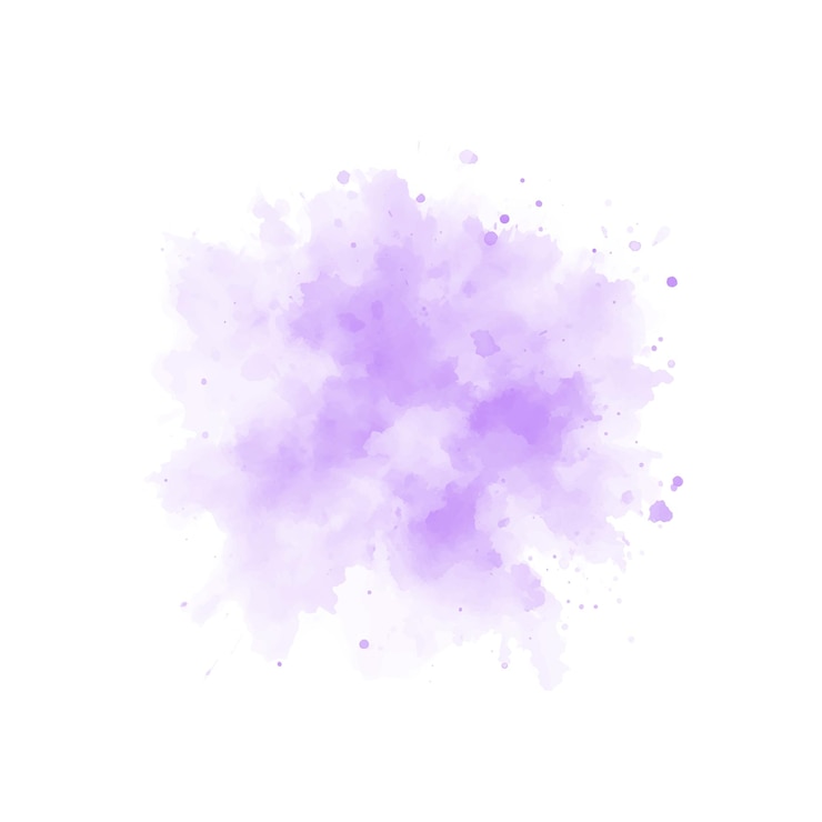 Vector abstract purple watercolor water splash vector watercolour texture in violet color