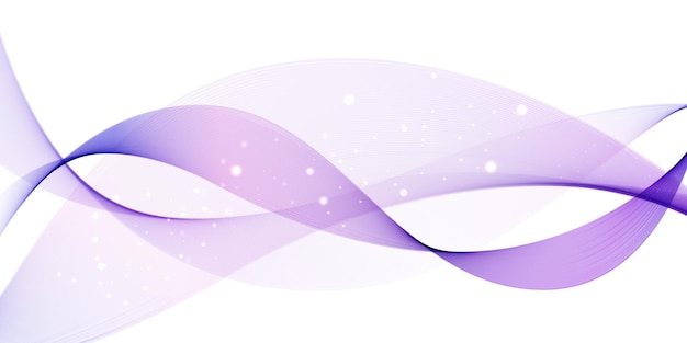 Vector abstract purple wave backgroundstylized purple motion wavy illustration violet shiny lines