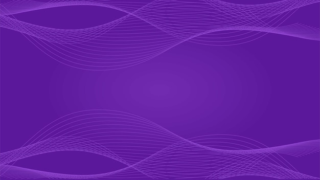 Vector abstract purple wave line technology background