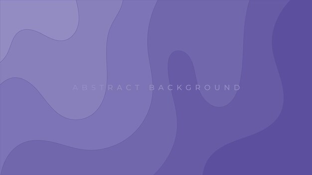 abstract purple wave papercut background design