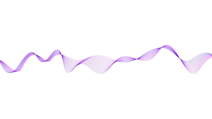 Vector abstract purple wave on white