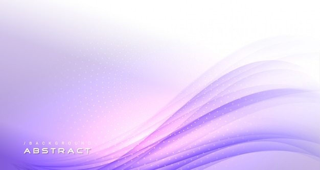 Vector abstract purple wavy modern light background
