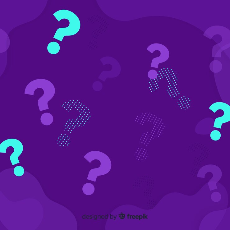 Vector abstract question background