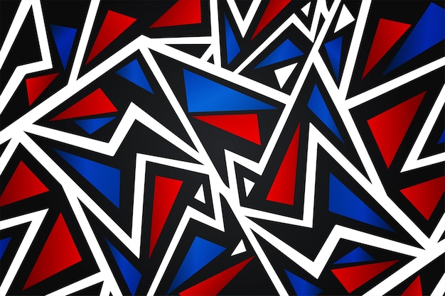 抽象的なレースの背景 キュービズムのフラグメントの幾何学的な背景 抽象的な落書きデザインの背景