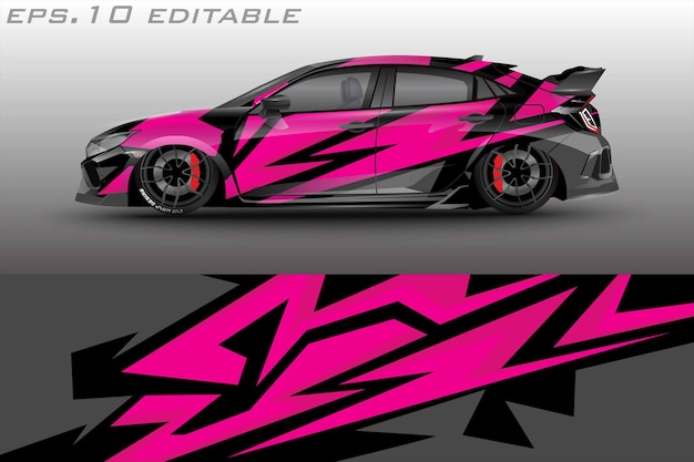 Abstract racing grafische achtergrond voor vinyl wrap en stickers