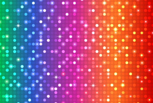 Abstract rainbow color disco light background