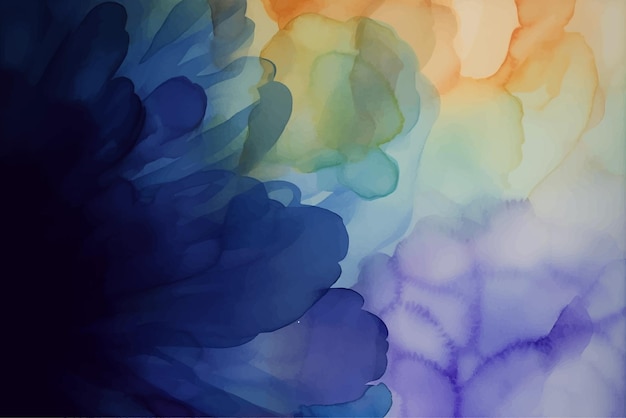 Abstract rainbow colored watercolor background