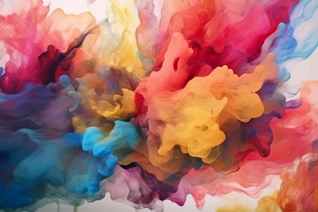 ベクトル 抽象的な虹の色 水彩の背景