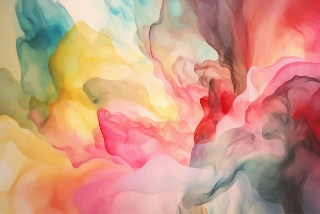 Abstract rainbow colors watercolor background