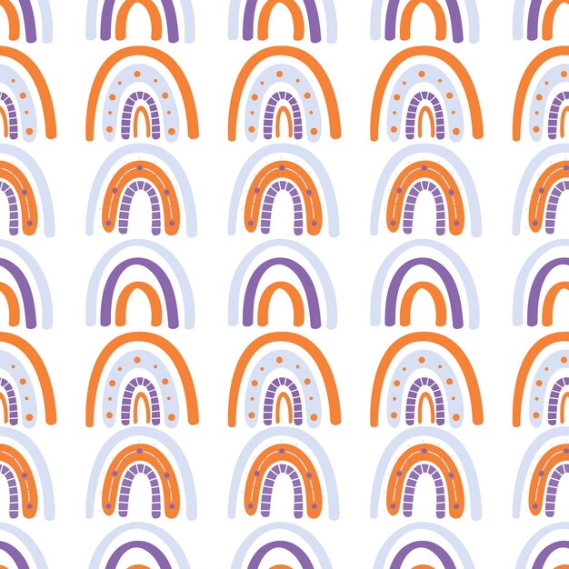 Abstract rainbow seamless pattern. vector illustration