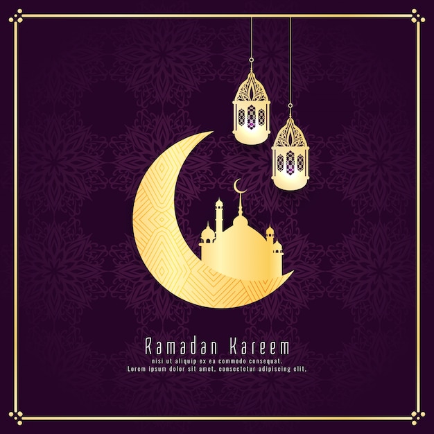 Abstract Ramadan Kareem religious islamic background