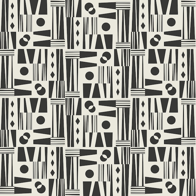 Abstract random shape monochrome pattern 20