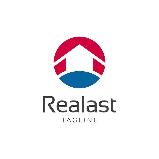 abstract real estate house logo