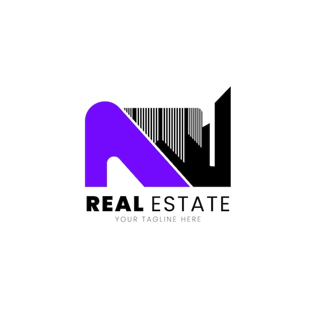 Abstract Real estate vector logo template