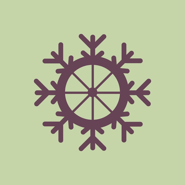 Abstract realistic winter christmas snowflake icon Vector