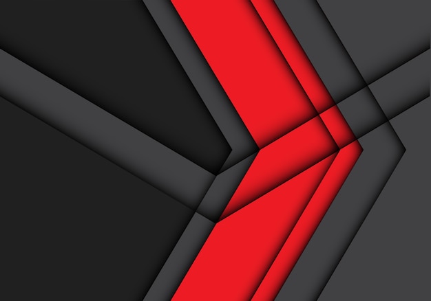 Vector abstract red arrow