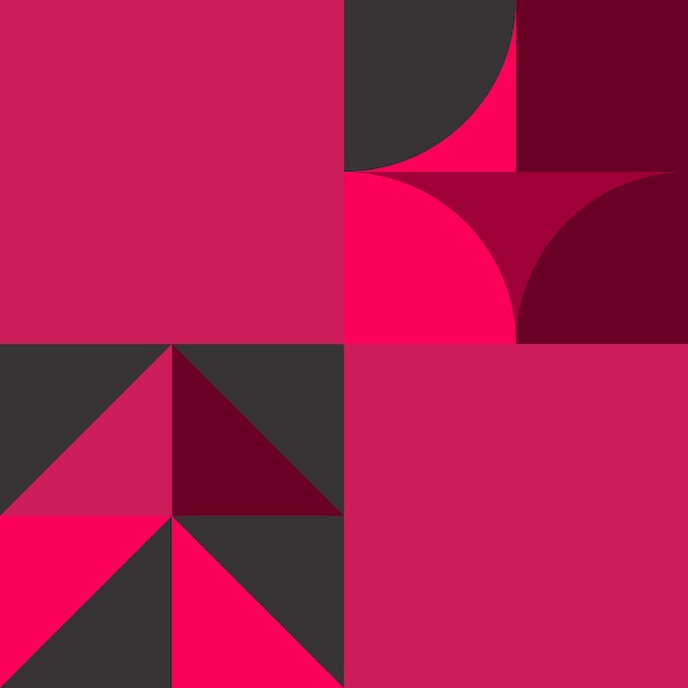 幾何学的な抽象的な赤いアート パターンの幾何学的な背景