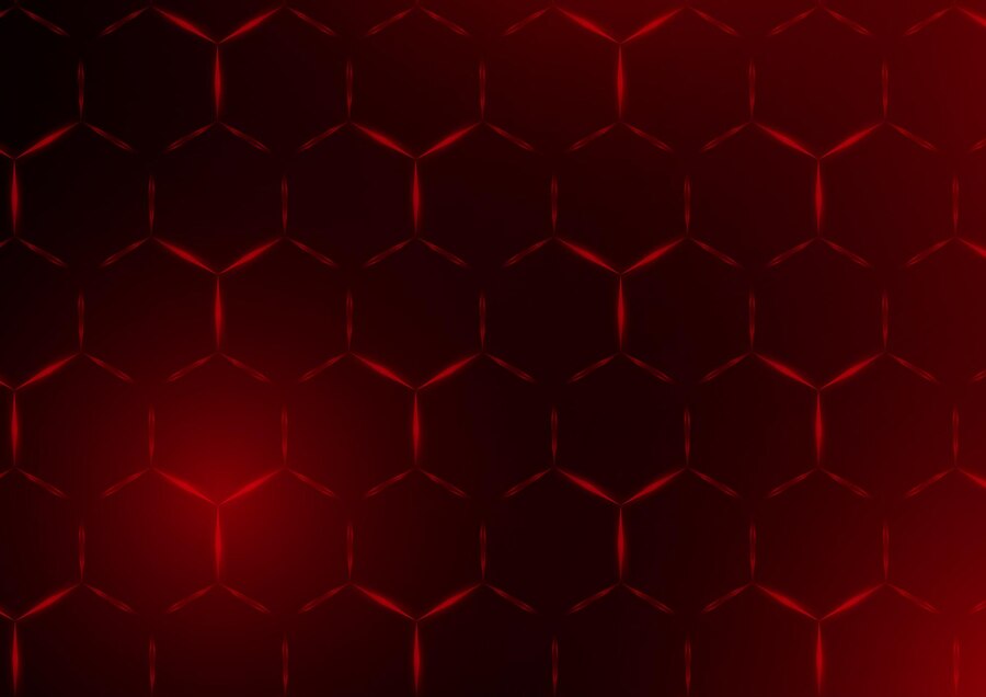 Premium Vector | Abstract red background from hexagons