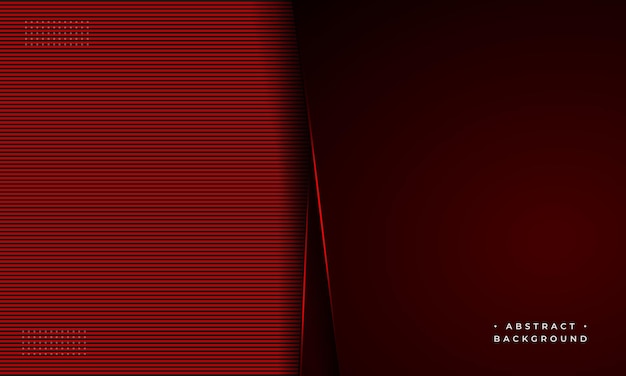 abstract red background with creative 2 side and overlap line