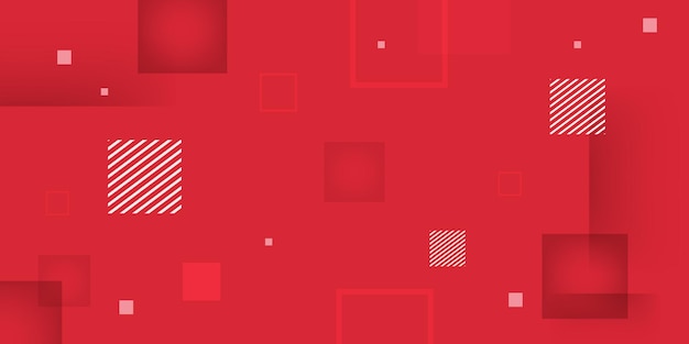 Abstract red background with dynamic shapes