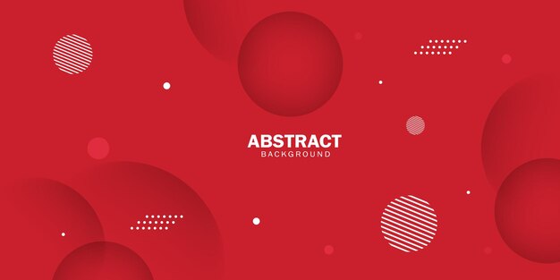 Vector abstract red background with modern geometry composition