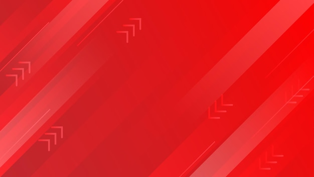 Abstract red background with stripes and arrow