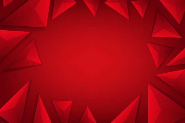 abstract red background with triangles
