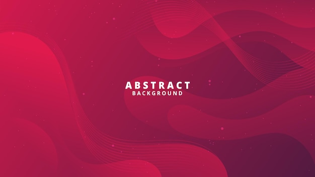 Abstract red Background with Wavy Shapes suitable for website flyers posters